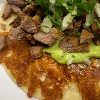 tacos con costra de queso